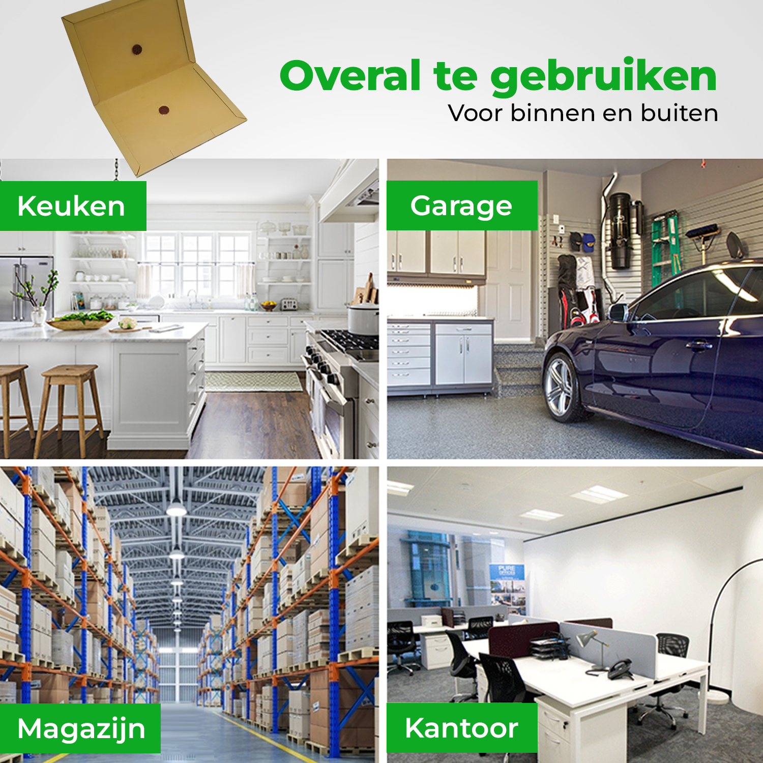 VerminBuster Lijmval Ratten & Muizen (A4) Bruin