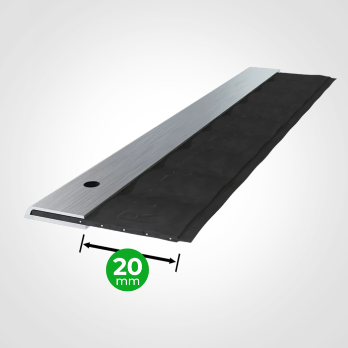 Raxit Deurstrip 20mm met bevestiging - 1 meter