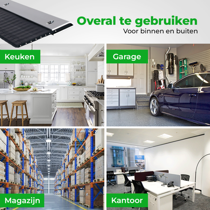 Raxit Deurstrip 30mm met bevestiging - 1 meter