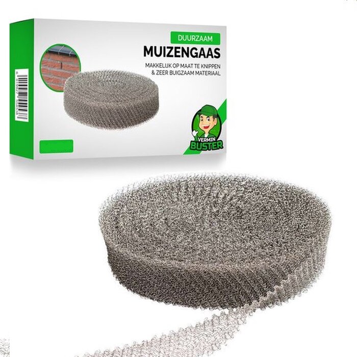 VerminBuster Muizengaas RVS - 1m x 5cm