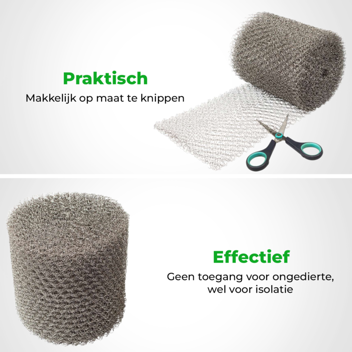 VerminBuster Muizengaas RVS - 1m x 15cm