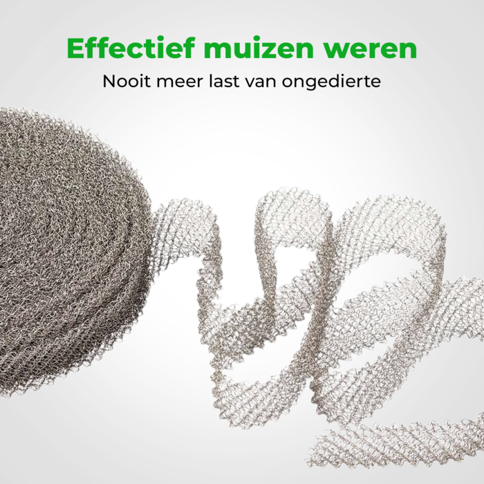 VerminBuster Muizengaas RVS - 20m x 5cm