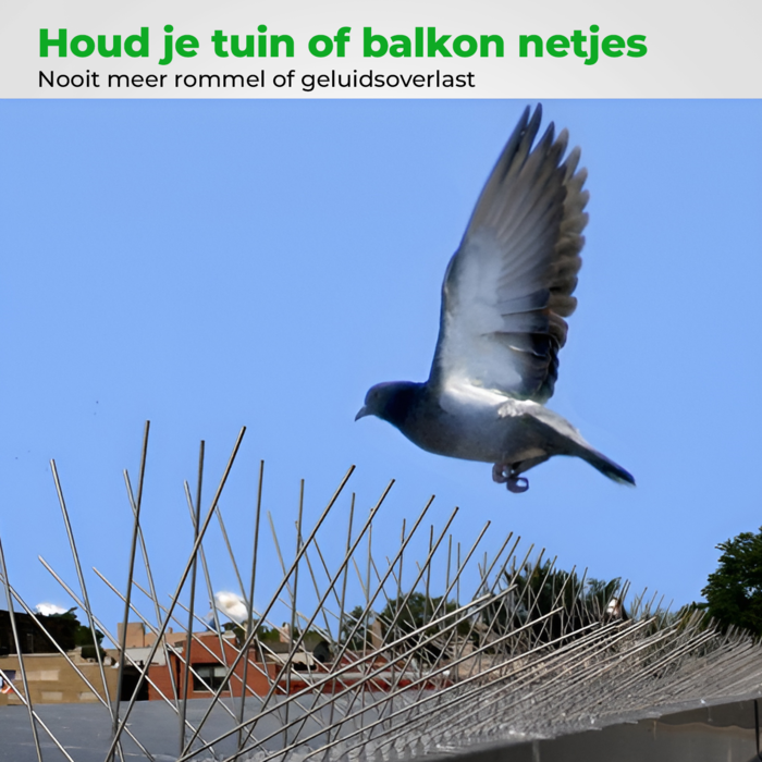 VerminBuster Duivenpinnen RVS Zwart - 1 meter