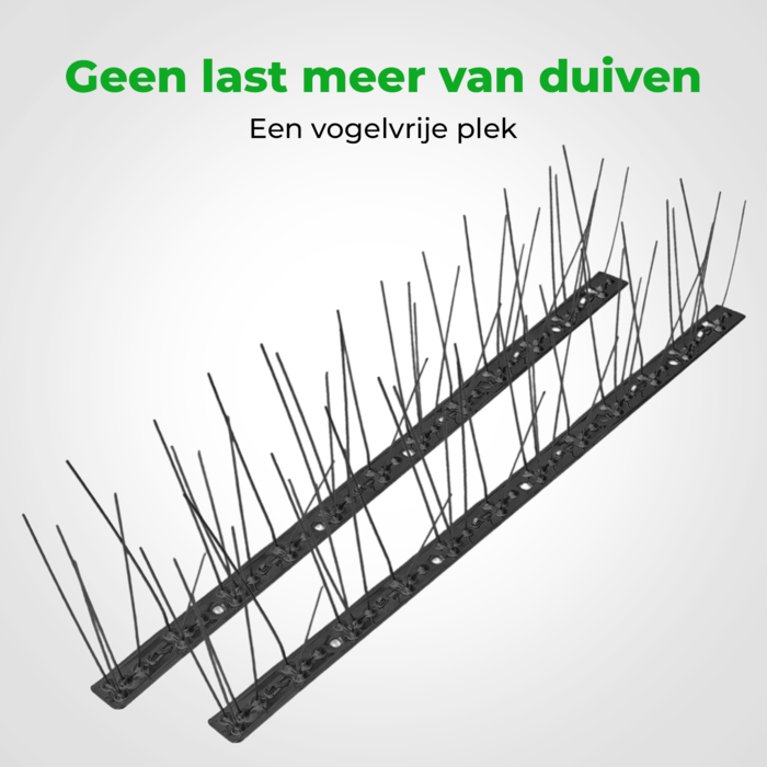 VerminBuster Duivenpinnen RVS Zwart - 1 meter