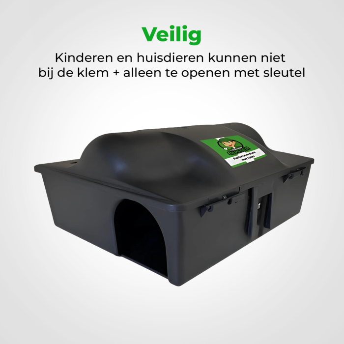 VerminBuster Rattenvoerdoos met Klem