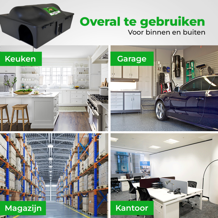 VerminBuster Rattenvoerdoos met Klem