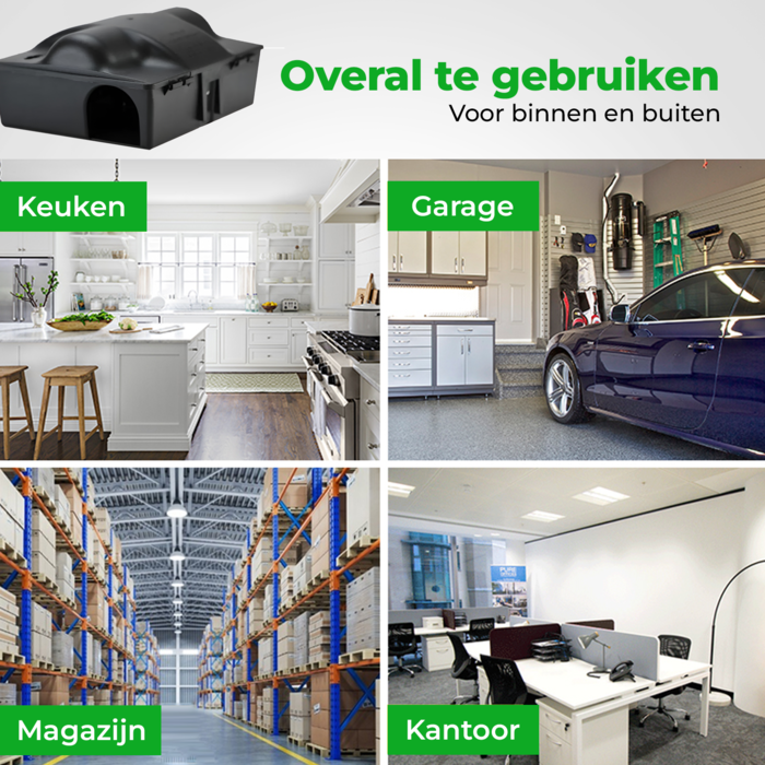 VerminBuster Rattenvoerdoos Multibox met Klemmen