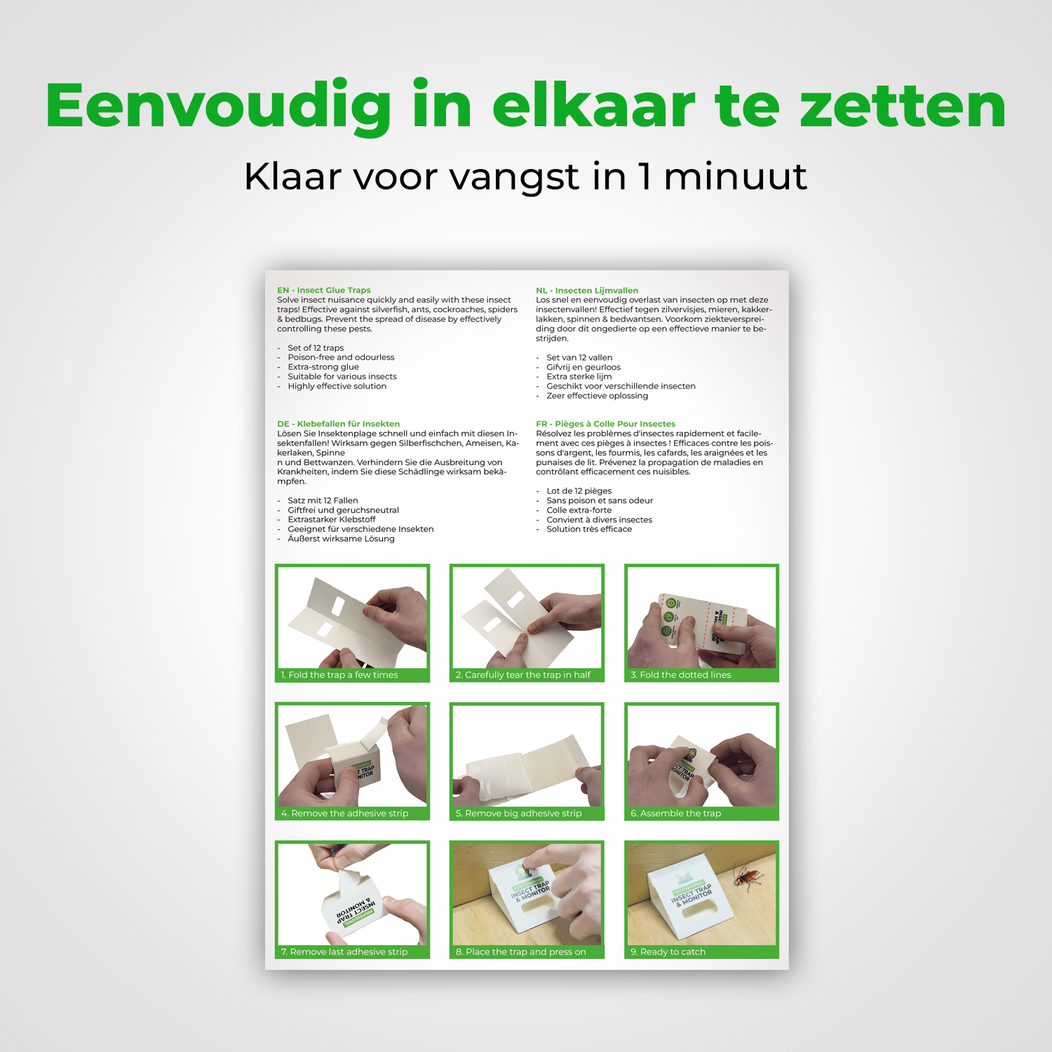 VerminBuster Insectenvallen - 12 stuks