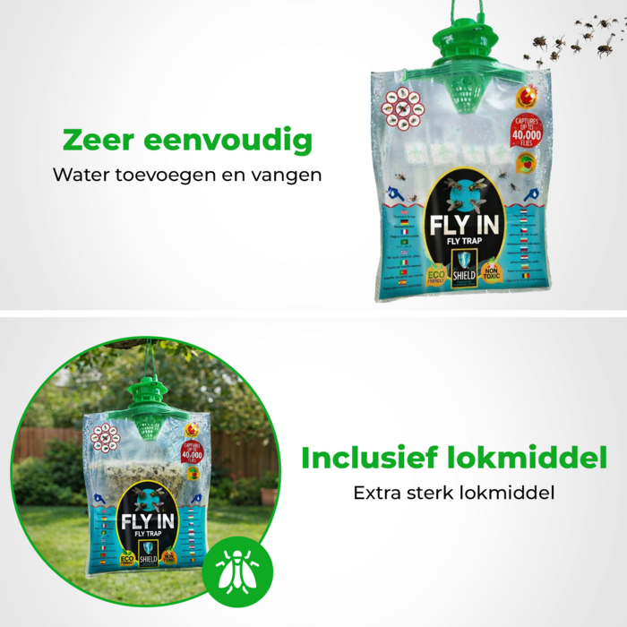 LastShield Vliegenval voor 40.000 vliegen