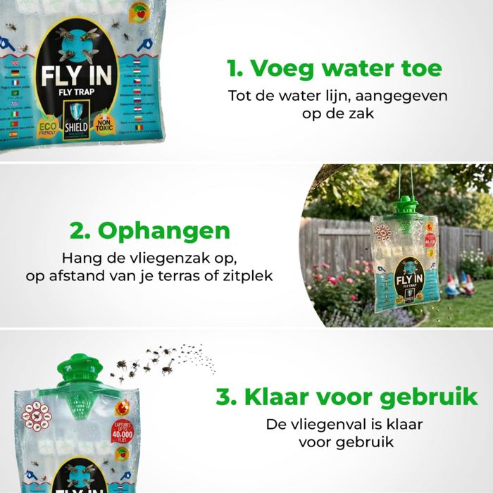 LastShield Vliegenval voor 40.000 vliegen