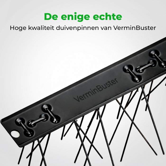 VerminBuster Duivenpinnen RVS Zwart - 1 meter