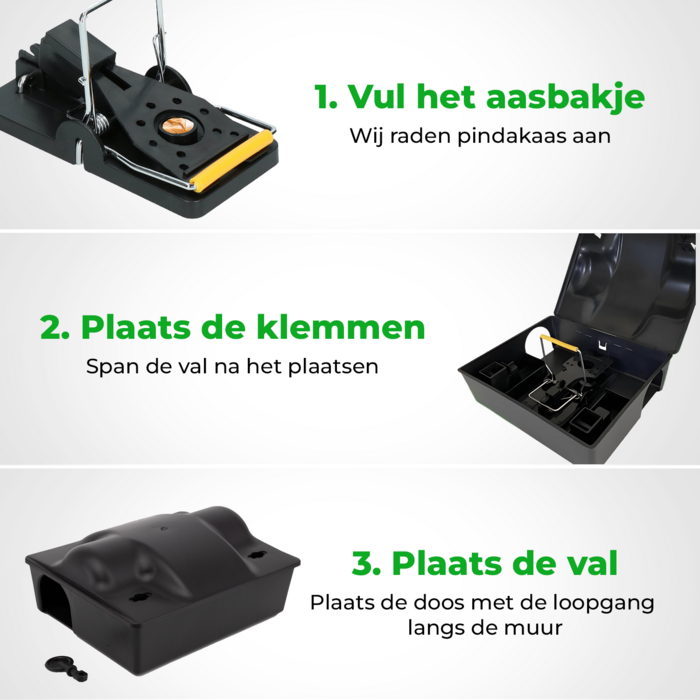 VerminBuster Rattenvoerdoos met Klem