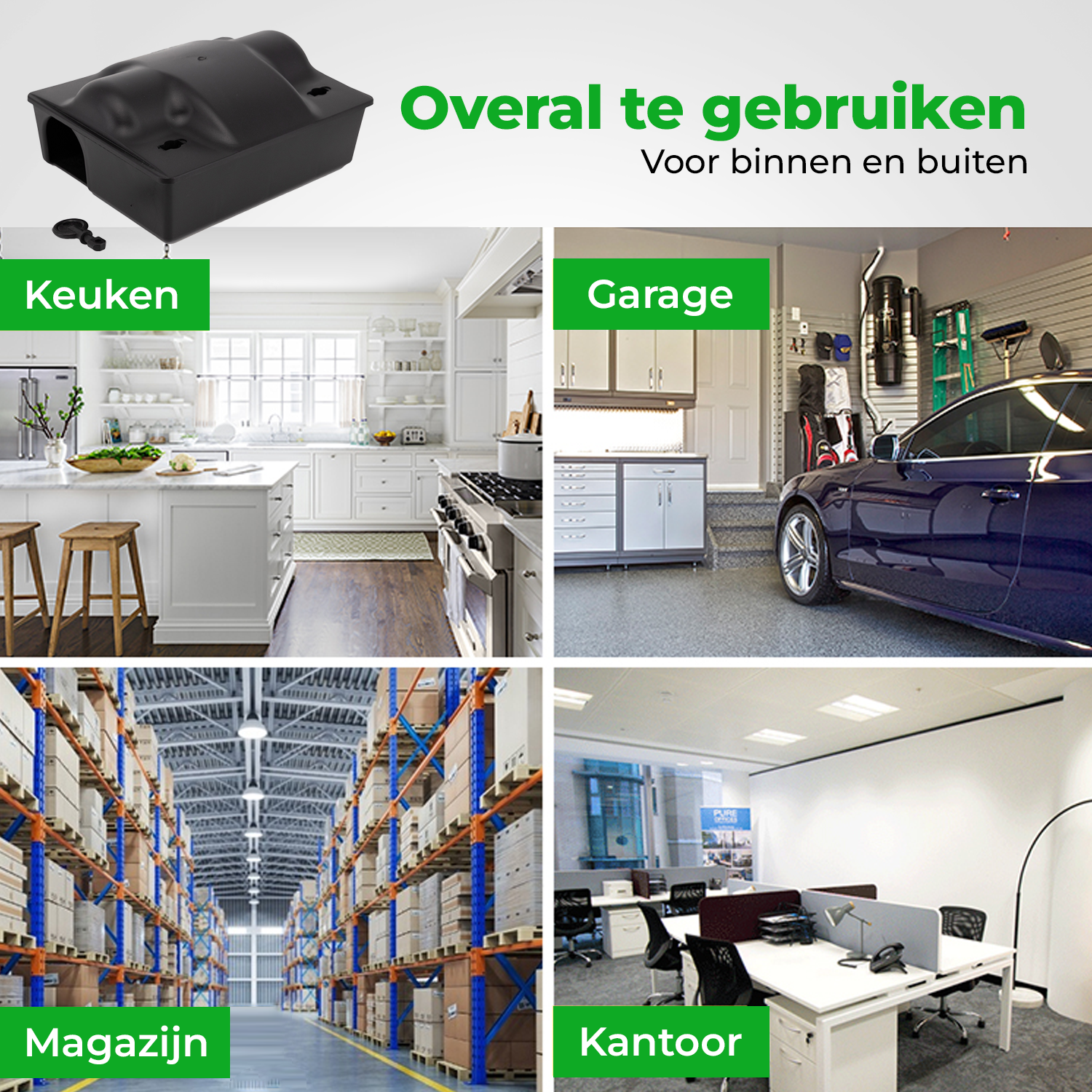VerminBuster Rattenvoerdoos met Klem