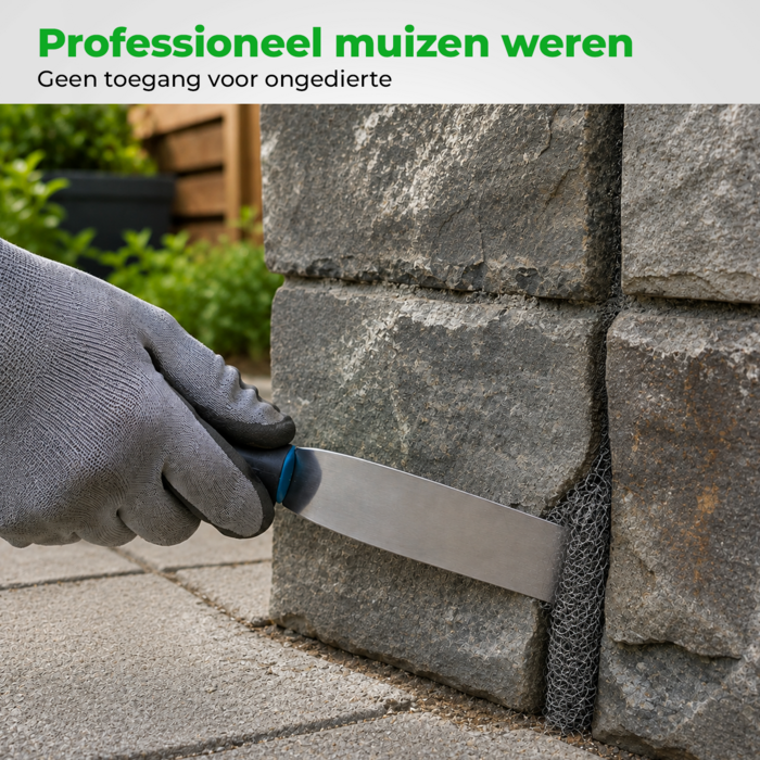 VerminBuster Muizengaas RVS - 10m x 15 cm