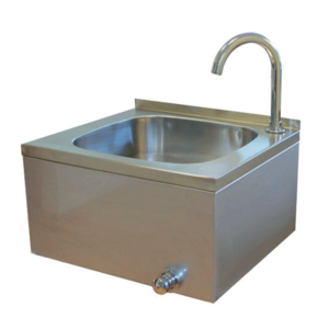 Umywalka 470x410 (h)255 mm z wylewką, przyciskiem i mieszaczem