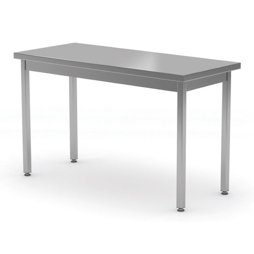 INOXI Stół centralny ze stali nierdzewnej bez półki | 1200x800x(h)850 mm
