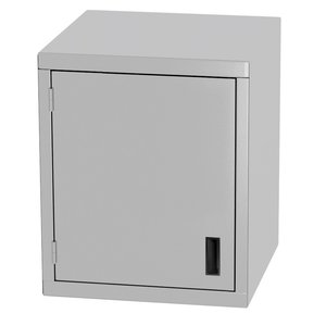 INOXI Szafka wisząca ze stali nierdzewnej z drzwiami na zawiasach | 600x300x(h)600 mm