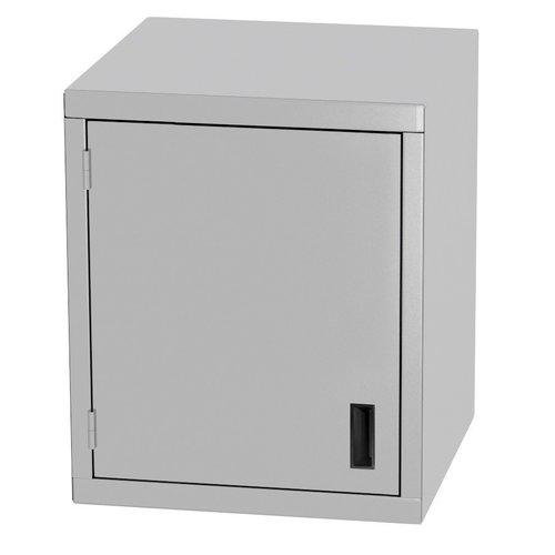 INOXI Szafka wisząca ze stali nierdzewnej z drzwiami na zawiasach | 600x400x(h)600 mm