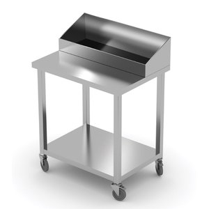 INOXI Pomocnik kelnerski ze stali nierdzewnej | 650x510x(h)1100 mm