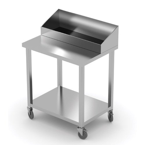 INOXI Pomocnik kelnerski ze stali nierdzewnej | 650x510x(h)1100 mm