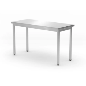 Skręcany stół ze stali nierdzewnej roboczy centralny | 1400x600x(h)850 mm