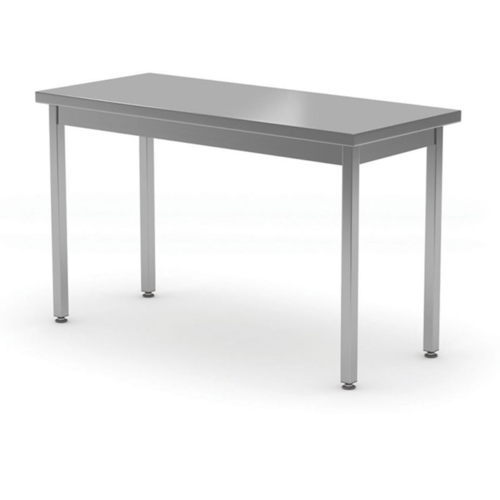 Skręcany stół ze stali nierdzewnej centralny bez półki | 1200x600x(h)850 mm Skręcany stół ze stali nierdzewnej centralny bez półki | 1200x600x(h)850 mm