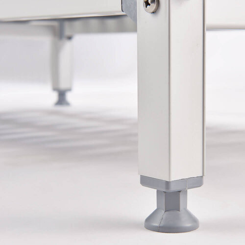 Tribeca Regał aluminiowy z 4 półkiami gretingowymi 900x460x(h)1680 mm