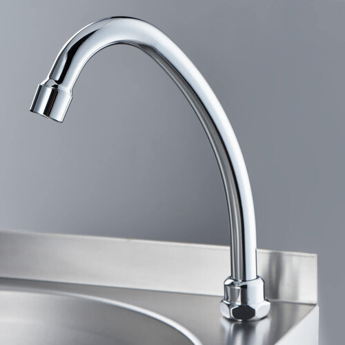 Stalgast Umywalka bezdotykowa z komorą Ø350x(h)120 mm z włącznikiem kolanowym i z kranem