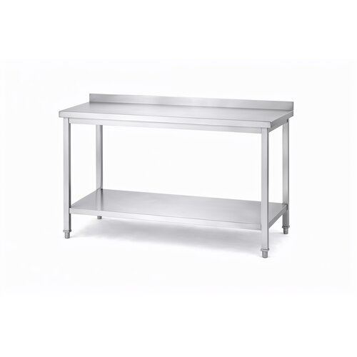 INOXI Stół przyścienny z półką INOXI 800x600x(h)850mm, skręcany