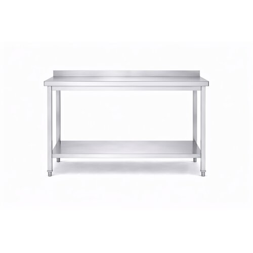 INOXI Stół przyścienny z półką INOXI 800x600x(h)850mm, skręcany