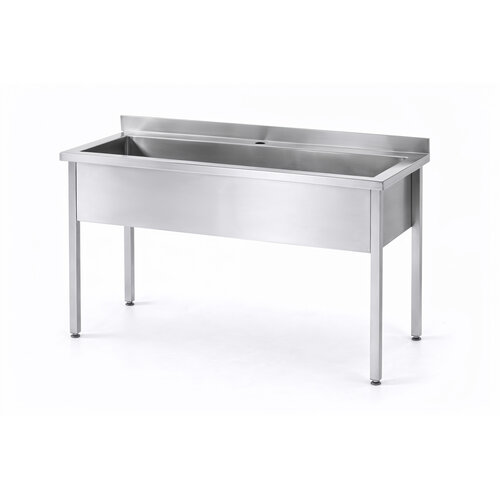INOXI Stół z basenem jednokomorowym INOXI ECO LINE 1000x600x(h)850 mm, skręcany INOXI Stół z basenem jednokomorowym INOXI ECO LINE 1000x600x(h)850 mm, skręcany