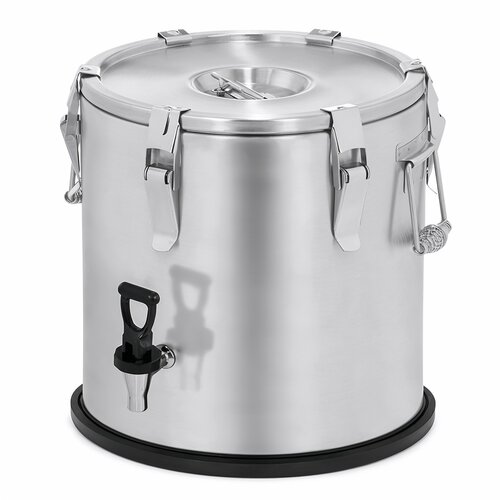INOXI Termos transportowy 25 L, ze stali nierdzewnej, z kranem, INOXI Ø500x(h)520 mm
