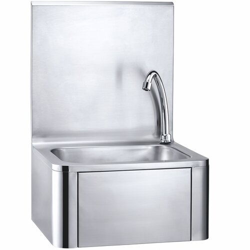 INOXI Umywalka ze stojącą baterią 400x330x(h)570mm