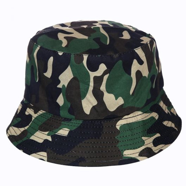 Camouflage Print Bucket Hat
