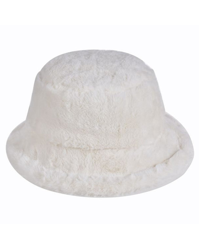 Crème Faux Fur Bucket Hat kopen? Bekijk 