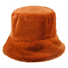 Roestbruine Faux Fur Bucket Hat