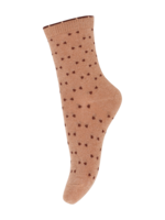 MP Denmark Bea glitter socks tawny brown