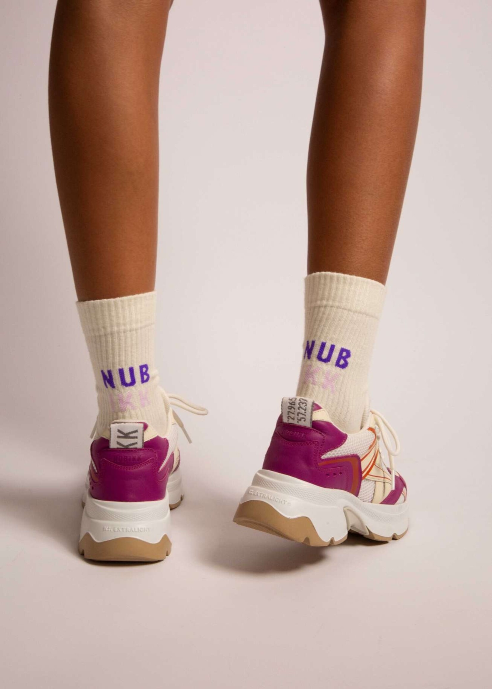 Nubikk Nova Socks Beige-Purple L