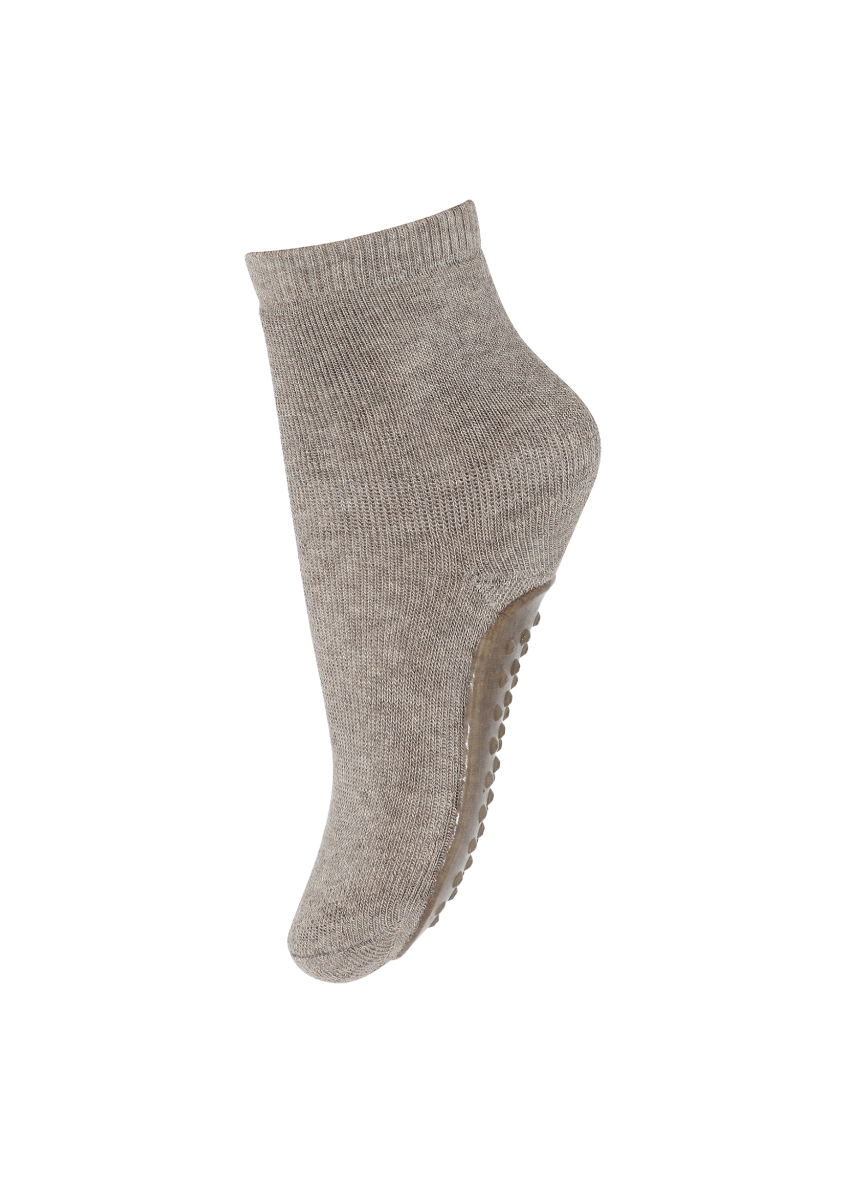 MP Denmark Wool socks anti-slip - Light Brown Melange