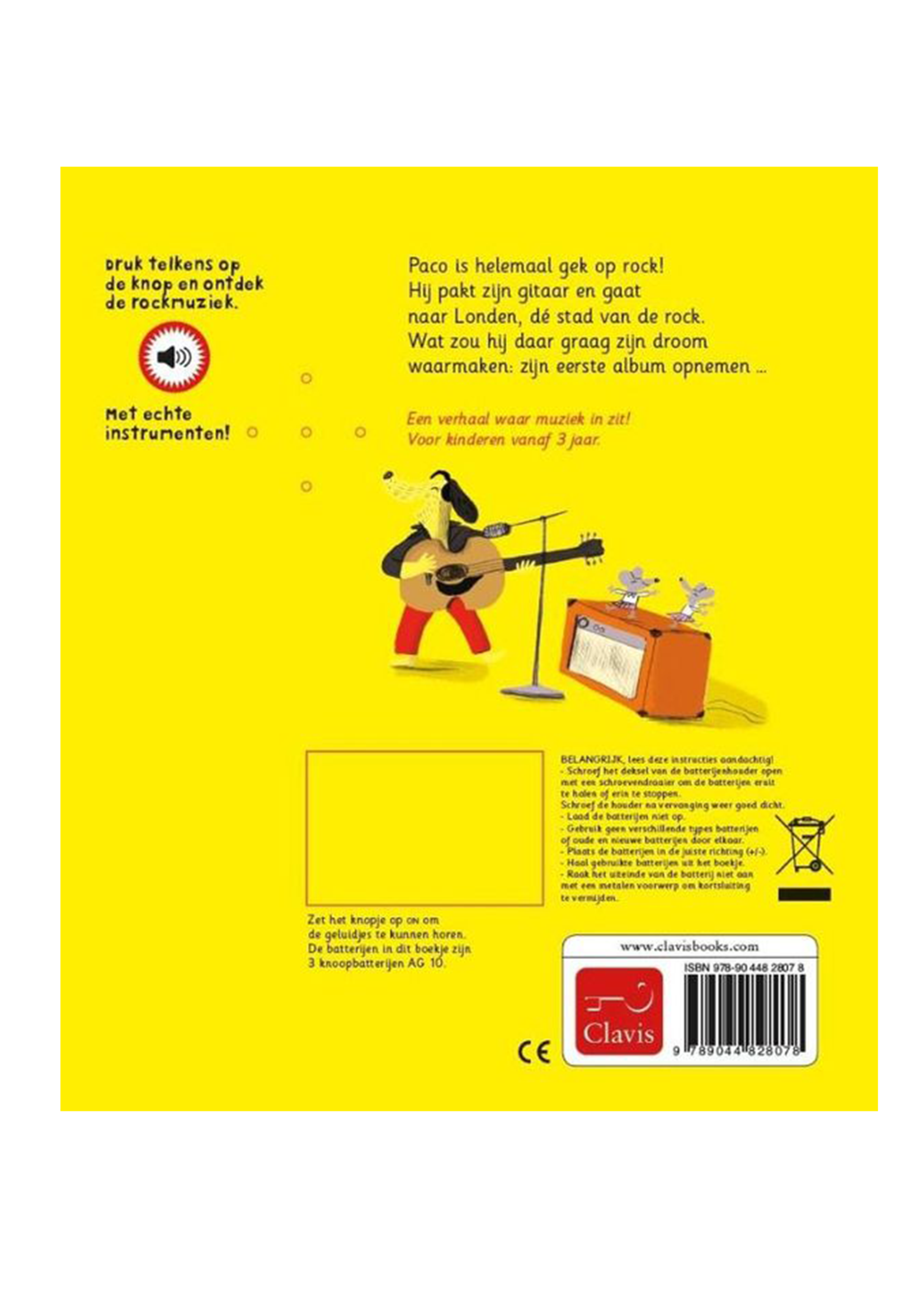 Clavis Geluidenboekje | Le Huche | Paco is een rockster