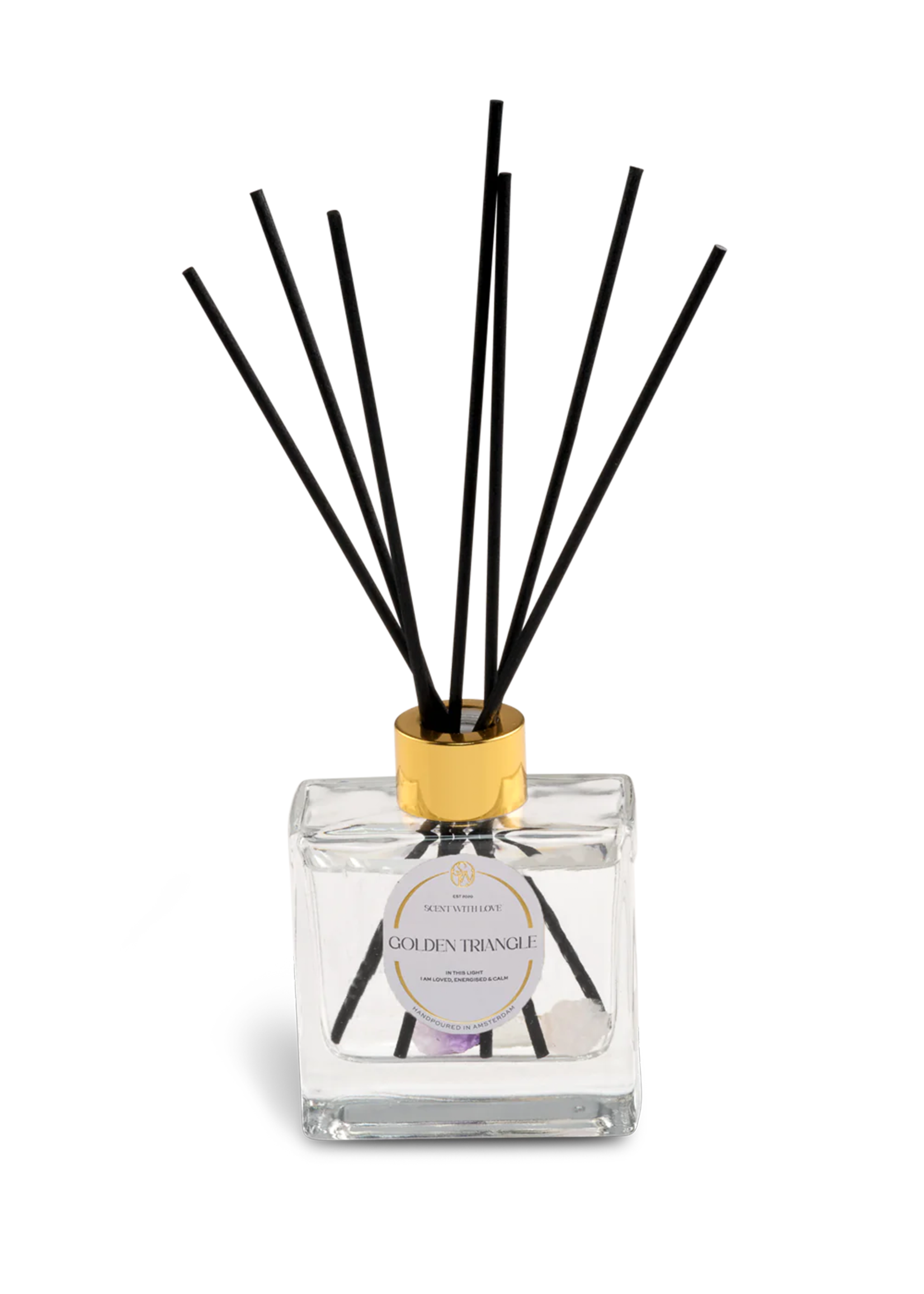 Scent With Love Diffuser Crystal Golden Triangle