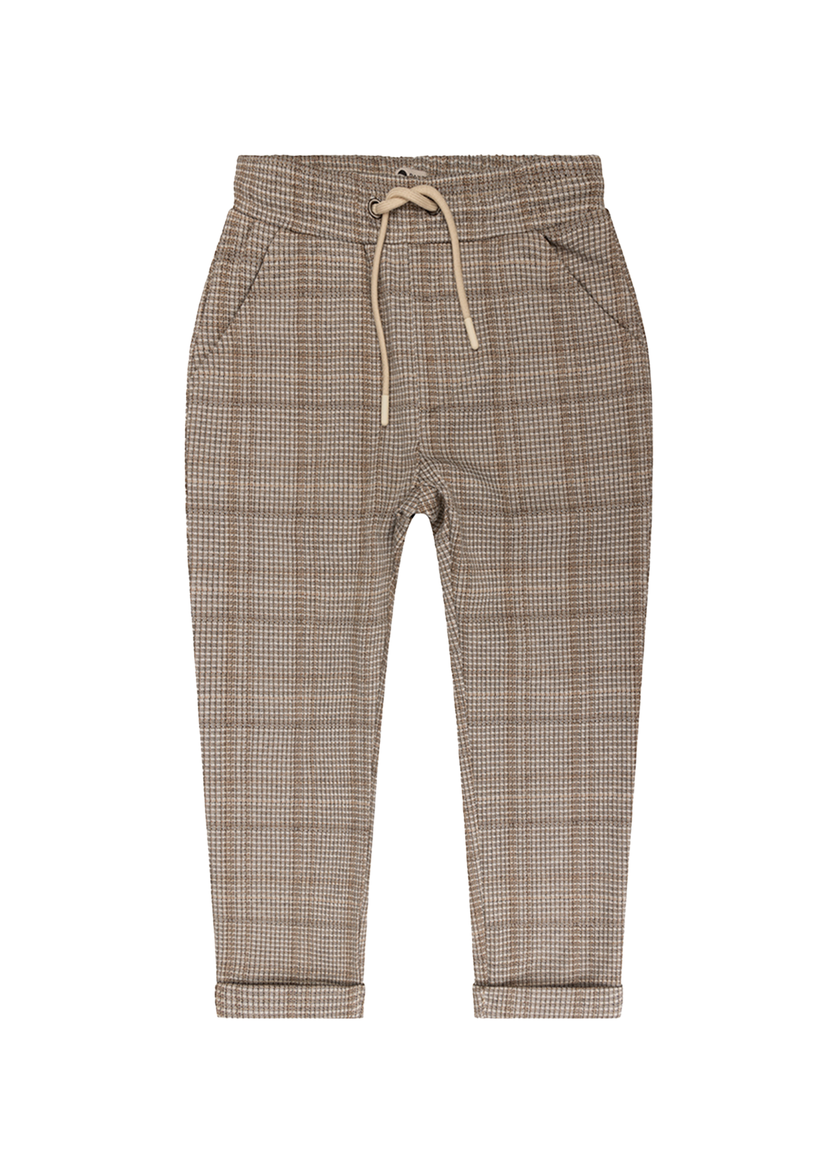 Daily 7 Check Pants Camel Sand