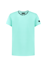 Ballin T-shirt with neckprint Dark Mint