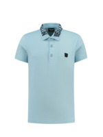 Ballin Polo with frontlogo Light Blue