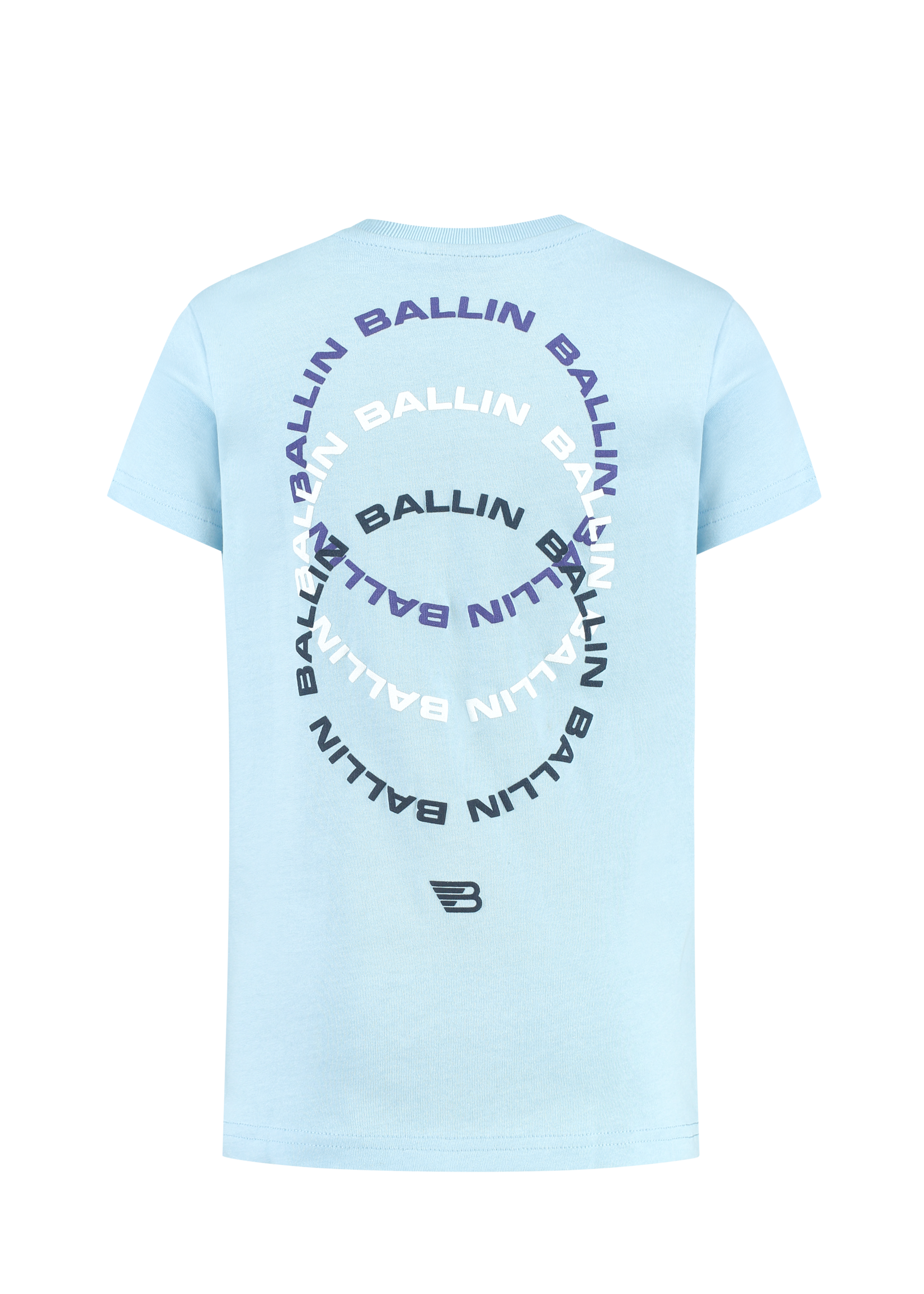 Ballin T-shirt with front and backprint Light Blue