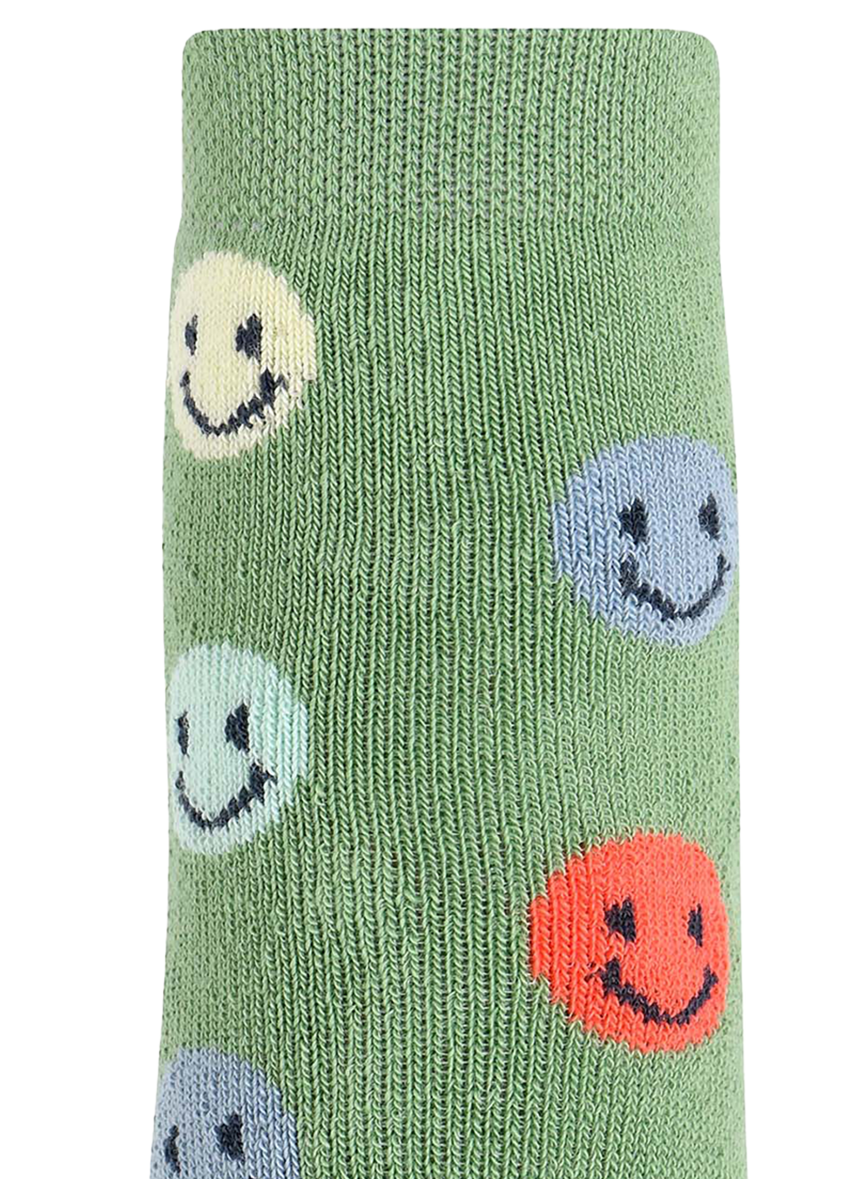 Melton Smile socks – anti-slip Watercress