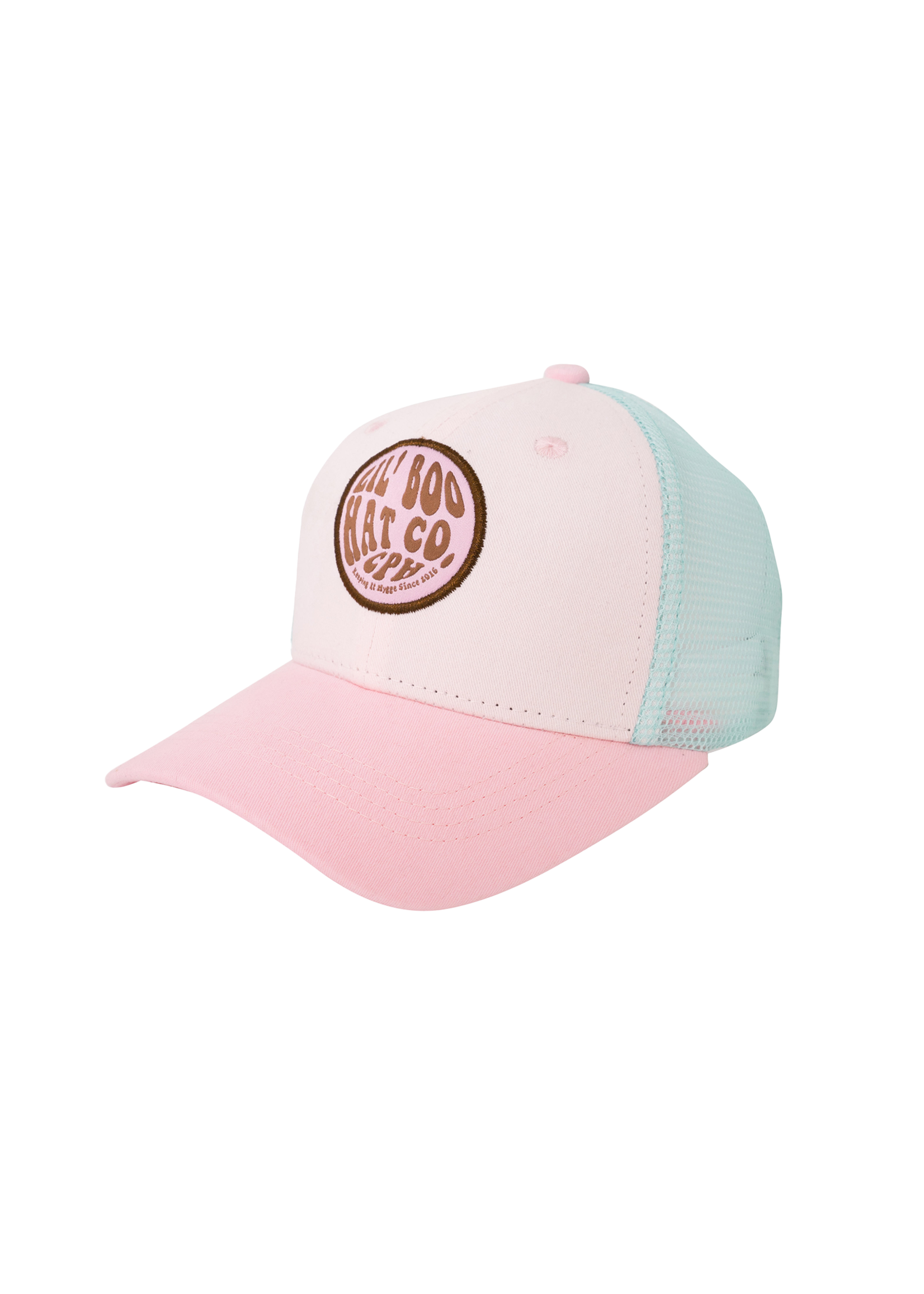 Lil’ Boo Trucker Cap – Pink/Turquoise