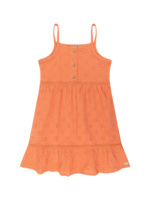 Daily 7 Dress Muslin Broderie Peach Melba