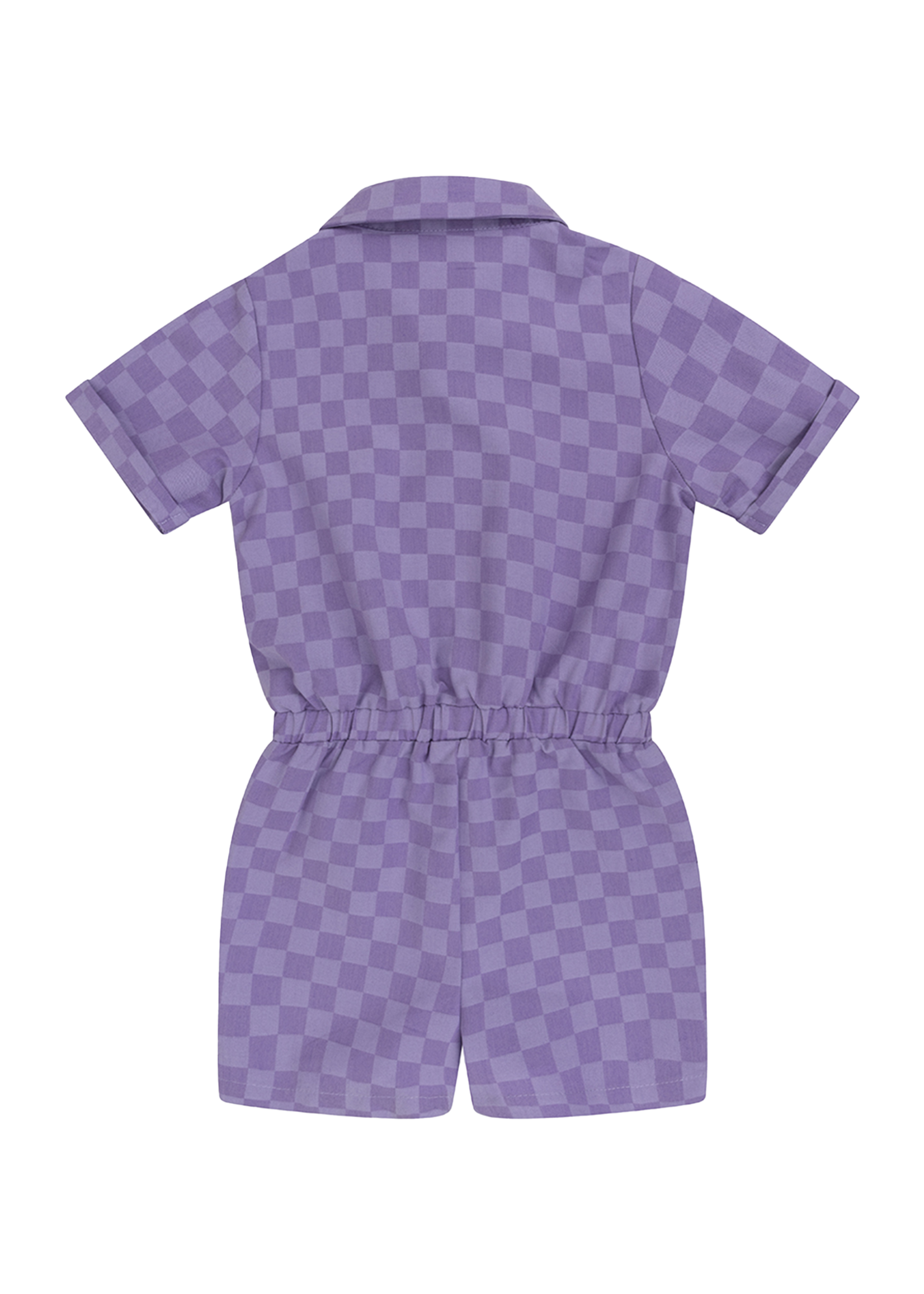 Daily 7 Jumpsuit Short Check Dahlia Purple