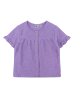 Daily 7 Shirt Shortsleeve Muslin Broderie Dahlia Purple